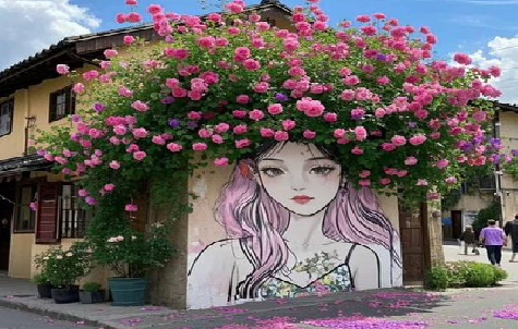 平乐怎么设计网红打卡墙绘