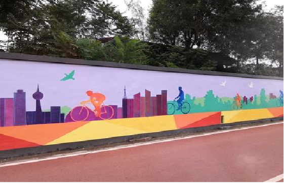 平乐墙体彩绘-围墙