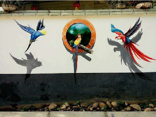 平乐视觉错位-3D墙绘设计