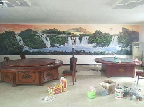 平乐墙绘-写实风景