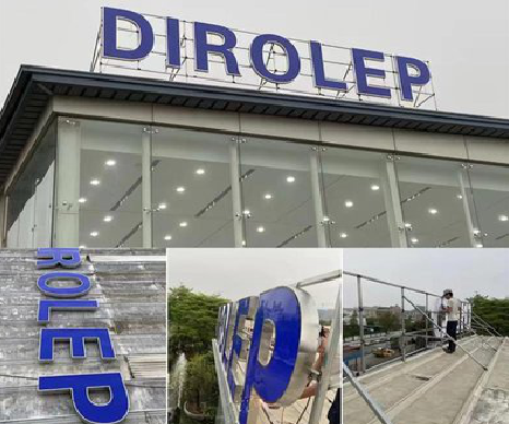 平乐楼顶发光字安装的注意事项。